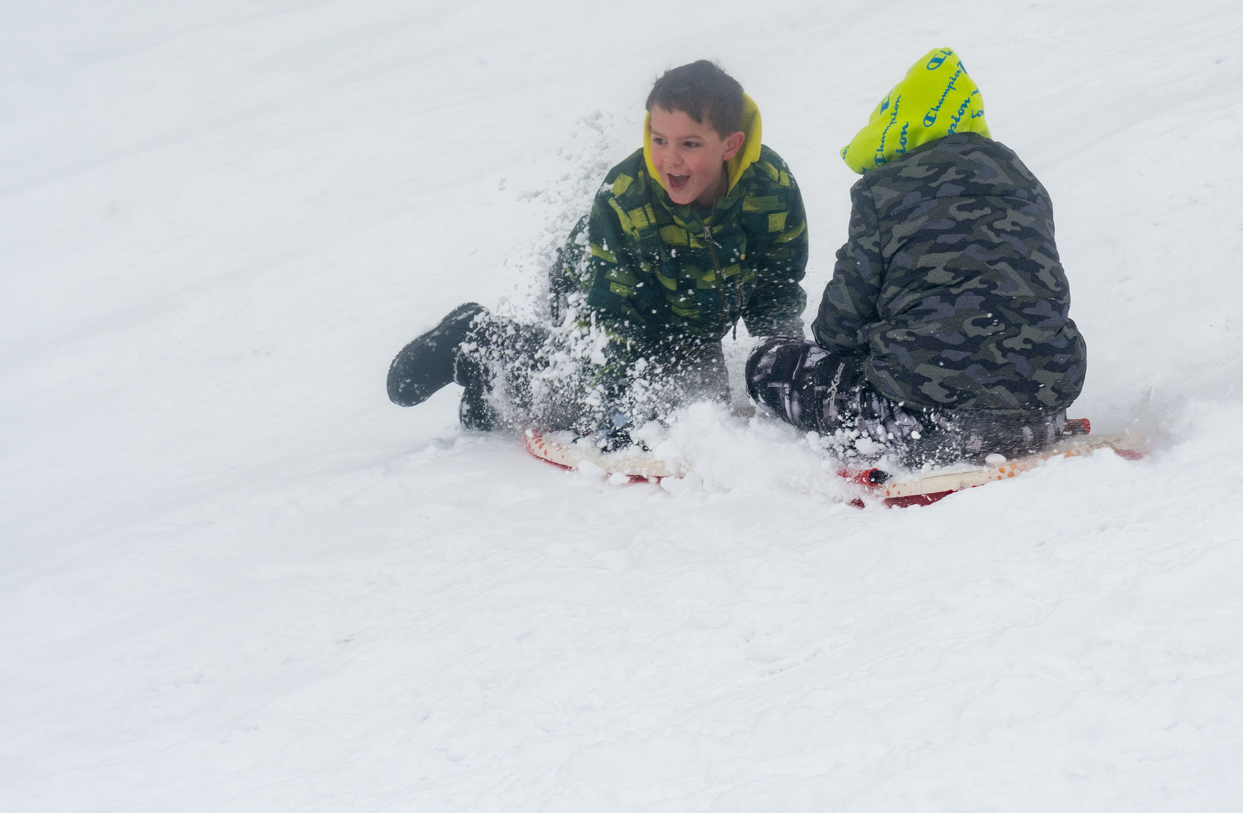 Sledding around